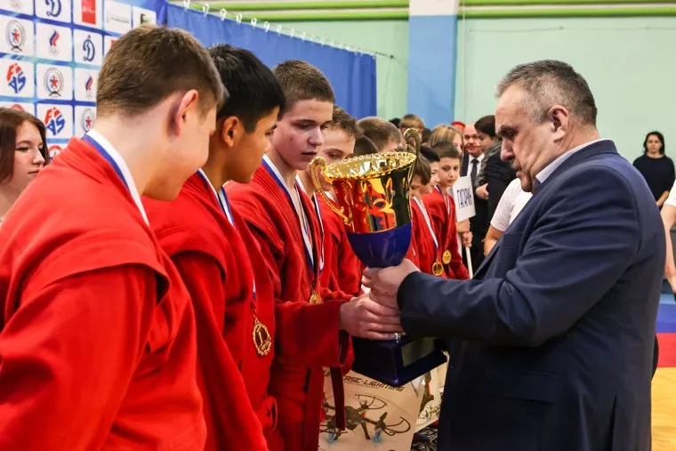 Соревнования по самбо в спортивной школе в г. Гагарин. Смоленская область, г. Гагарин