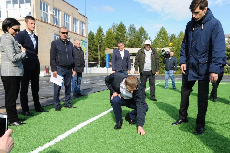 Текслер на стадионе Сигнал необр