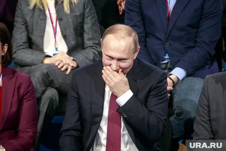 Российский лидер тоже умеет пошутить