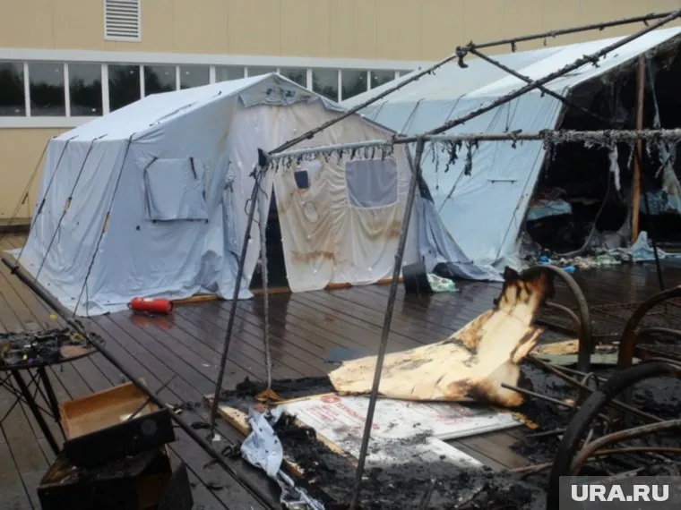 В пожаре погибли четыре ребенка