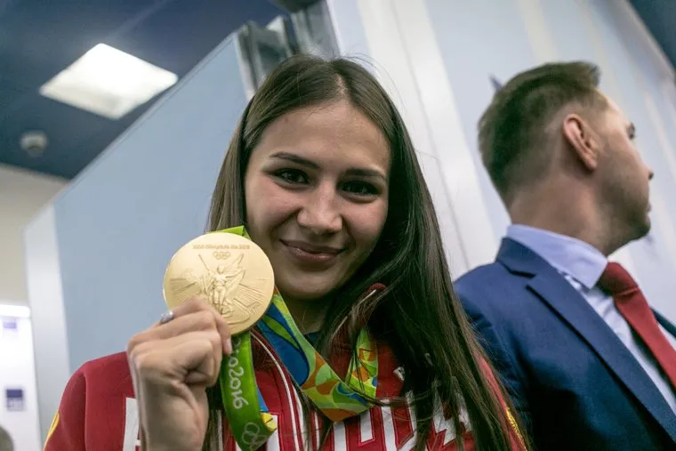 Пресс-конференция женской сборной команды России по гандболу, ТАСС. Москва, золотая олимпийская медаль, ильина екатерина