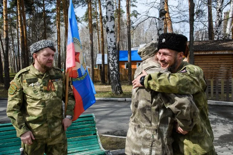 Добровольцы Донбасса в парке Маяковского. Екатеринбург