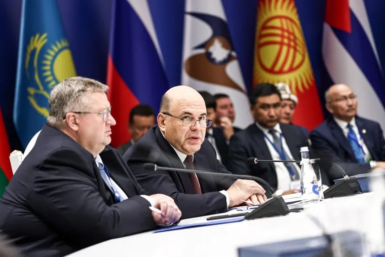 Михаил Мишустин на заседании ЕАЭС. Чолпон-Ата