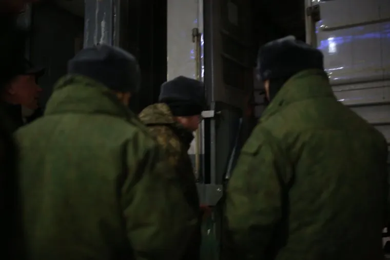 Отправка мобилизованных. Тюмень 