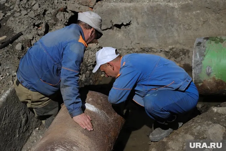 В центре Кургана отключили горячую воду из-за дефекта на сетях
