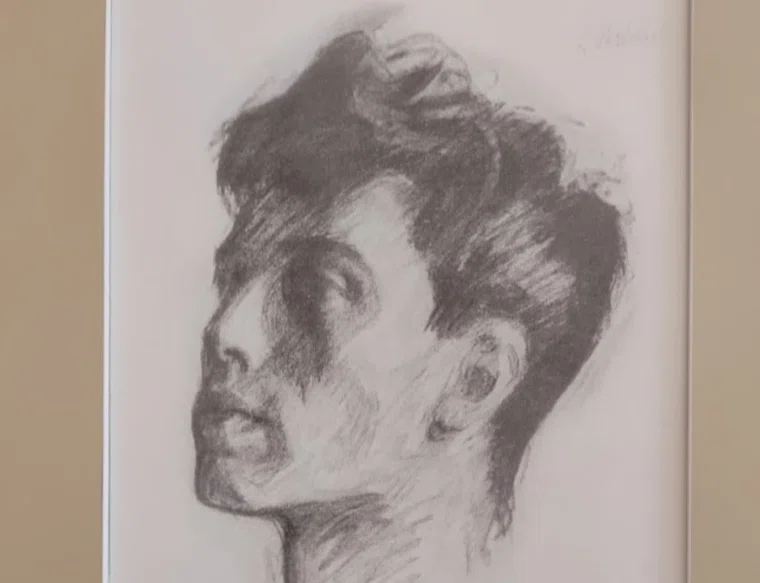 Портрет Бориса Пастернака работы Леонида Пастернака