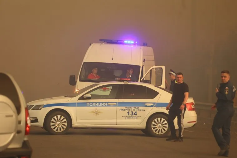 Пожар, Шоссе Тюнина. Курган