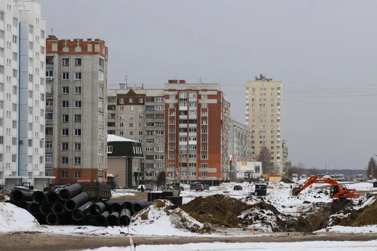 Ремонтные работы на ул. Мальцева. Курган