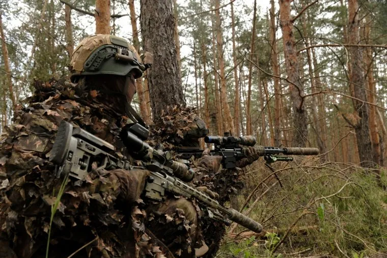 Снайперы ВС РФ. stock