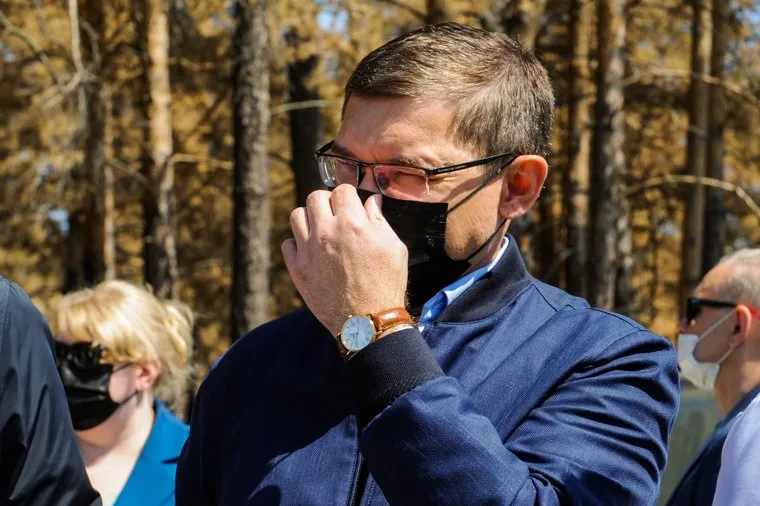 Поездка полпреда Владимира Якушева и Алексея Текслера в районы пострадавшие от пожаров. Челябинск
