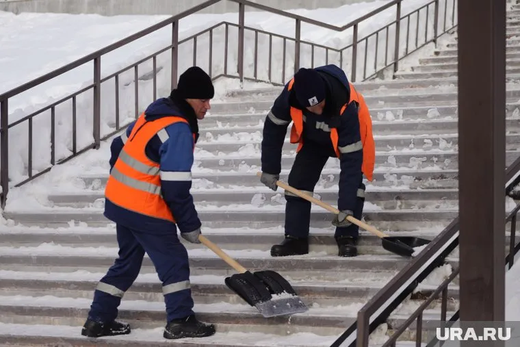 Жители домов поздравляют дворников с наступающим 23 февраля