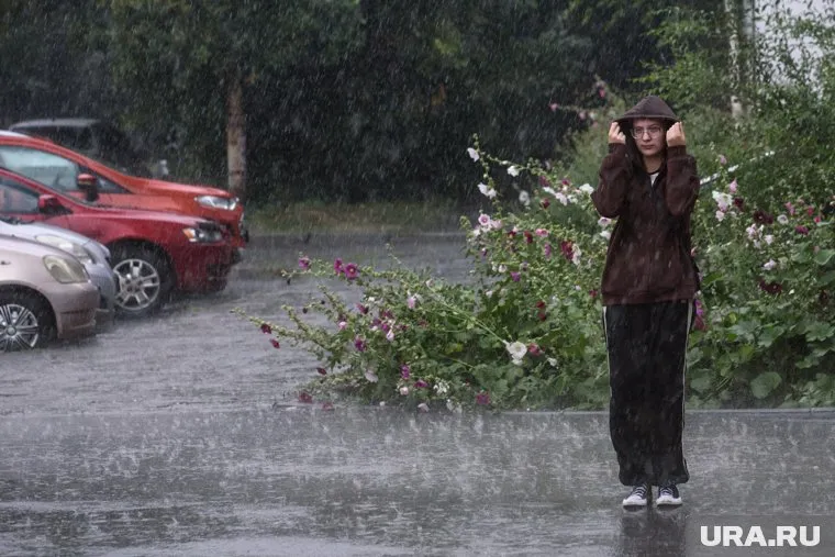 Второй день подряд в Кургане фиксируются сильнейшие ливни с грозами