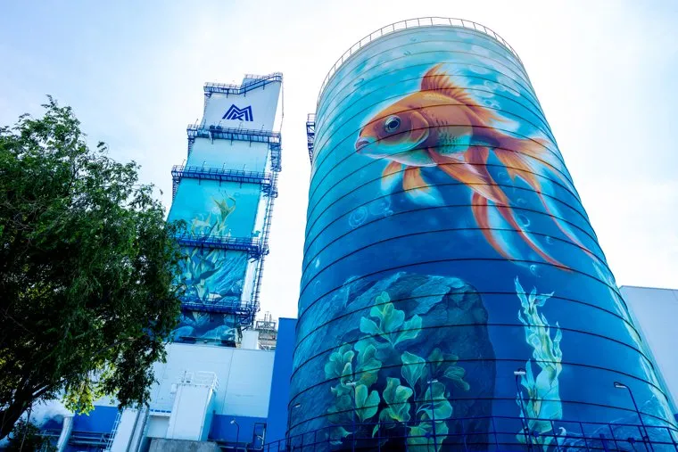 Золотая рыбка украсила промплощадку ММК