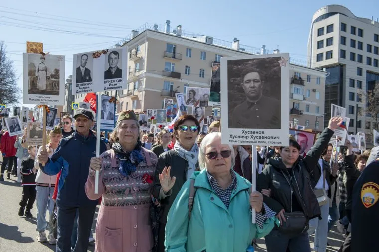 Парад.Бессмертный полк. Пермь