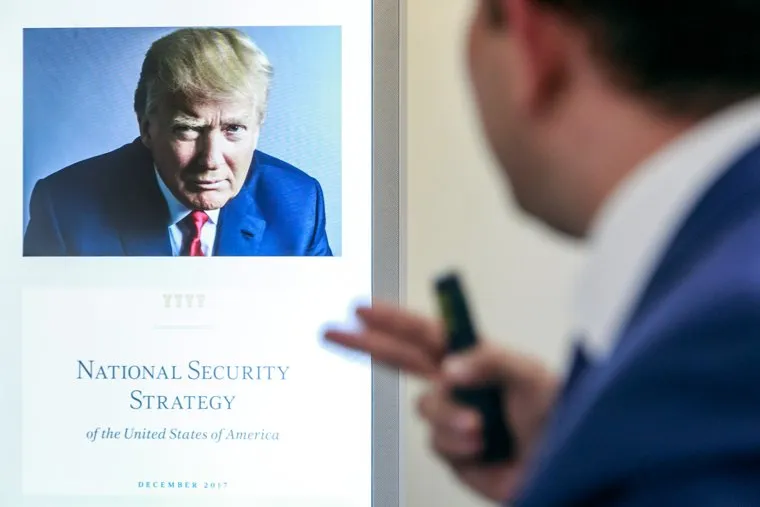 Презентация доклада Андрея Манойло "Вторжение" в "Известиях". Москва, санкции, пропаганда, госдеп сша, трамп, портрет трампа, манойло андрей, вмешательство во внутренние дела государства, цветные революции, стратегия национальной безопасности, national security strategy