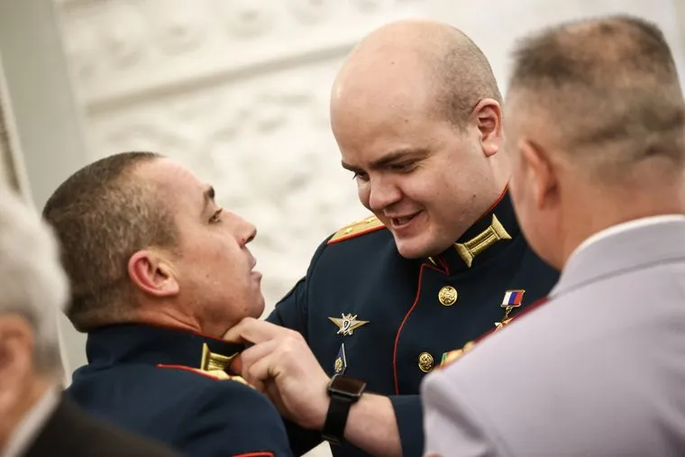 Президент России Владимир Путин на вручении наград Героям России в Кремле. Москва