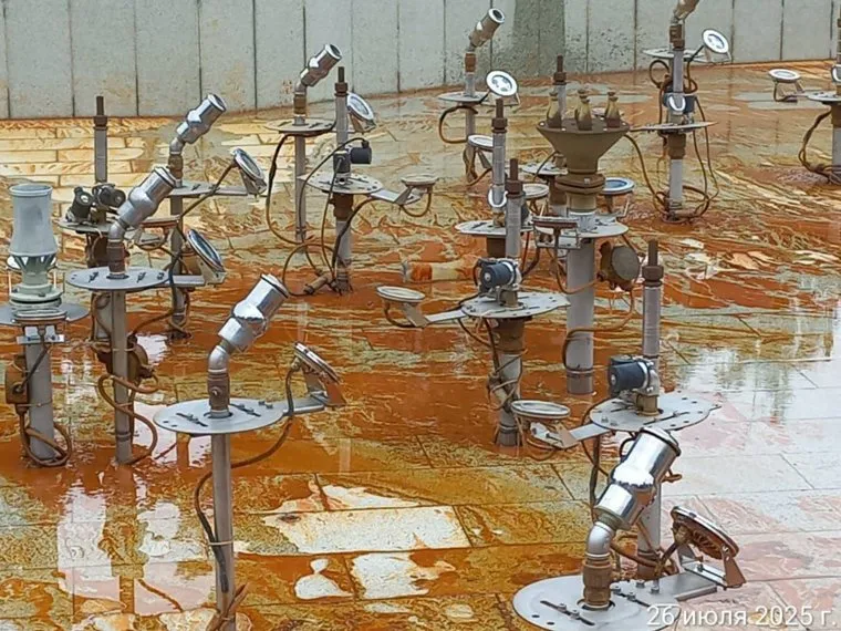 Неизвестные испортили фонтан в Челябинске