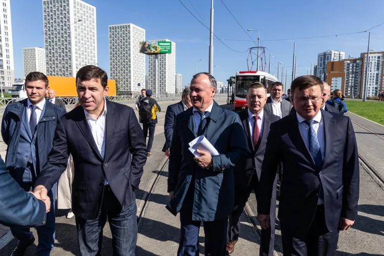 Технический старт трамвайному движению в Академическом районе. Екатеринбург