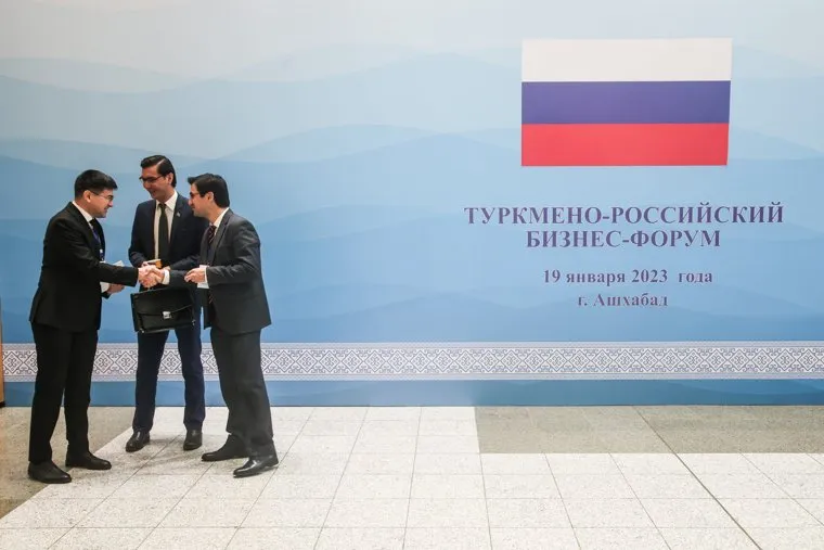 Михаил Мишустин на Туркмено-Российском бизнес-форуме. Ашхабад