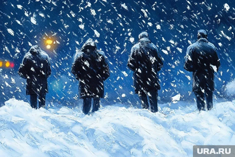 Из-за циклона на Камчатку обрушился снегопад