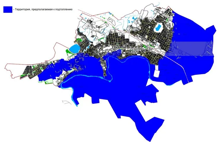Какие территории Ишима затопит при прорыве дамбы