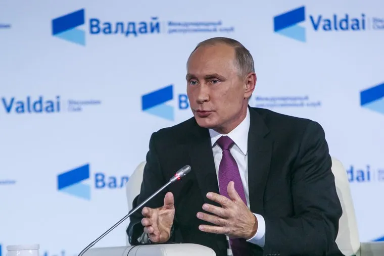 Выступление Владимира Путина на дискуссионном клубе "Валдай". Красная Поляна, путин владимир