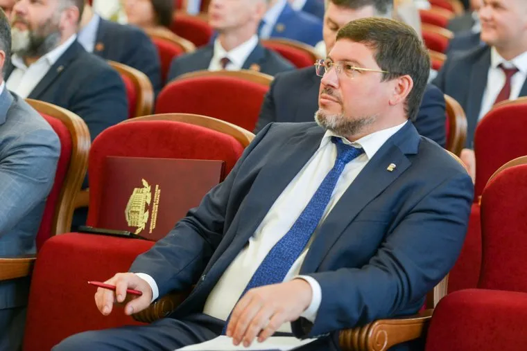 Избрание Олега Гербера председателем Законодательного Собрания. Челябинск 