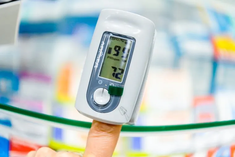 Клипарт. Пульсоксиметр, кислород. Челябинск