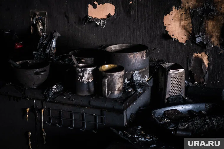 Из пожара эвакуировали семью с детьми