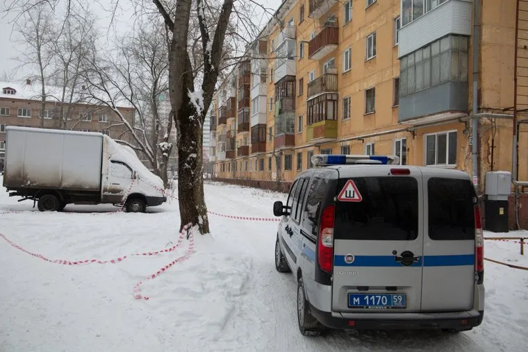 Место происшествия со стрельбой на пересечении улиц Вильямса и Писарева. Пермь