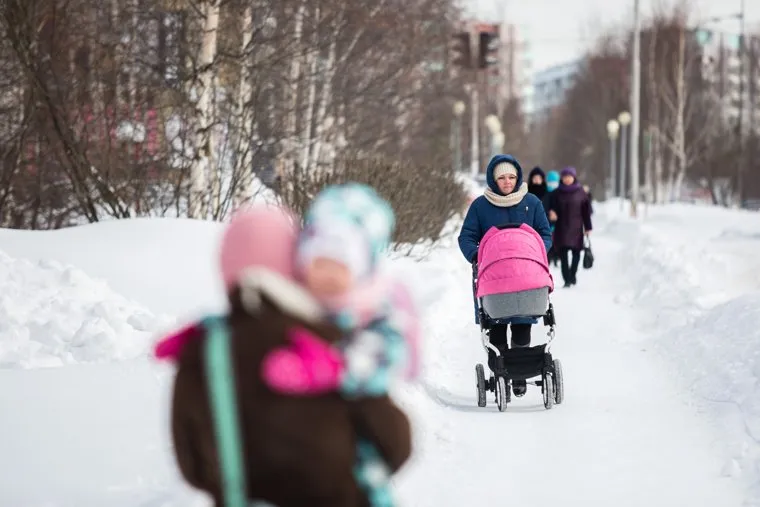 Виды города зимой. Сургут