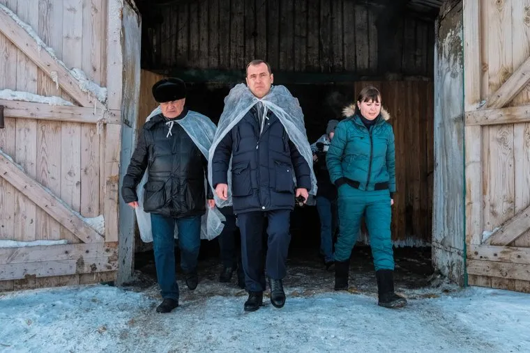 Визит врио губернатора в рабочий поселок Лебяжье. Курганская область