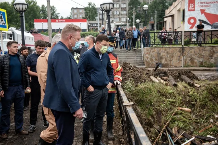 Нижние Серги после наводнения. Свердловская область