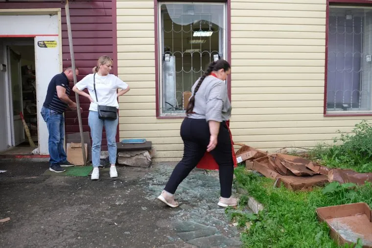 Последствия взрыва в городе Сергиев Посад. Московская область