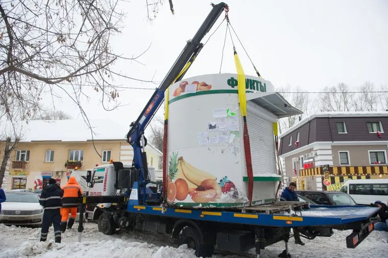 Вывоз киосков с улицы Ракетная, 2. Екатеринбург, демонтаж киоска
