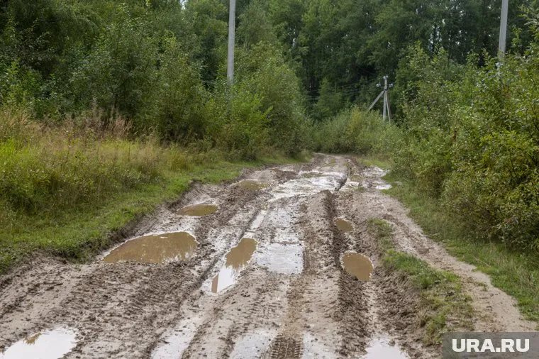 Жители села Колесниково не смогли доехать до кладбища по разбитой дороге