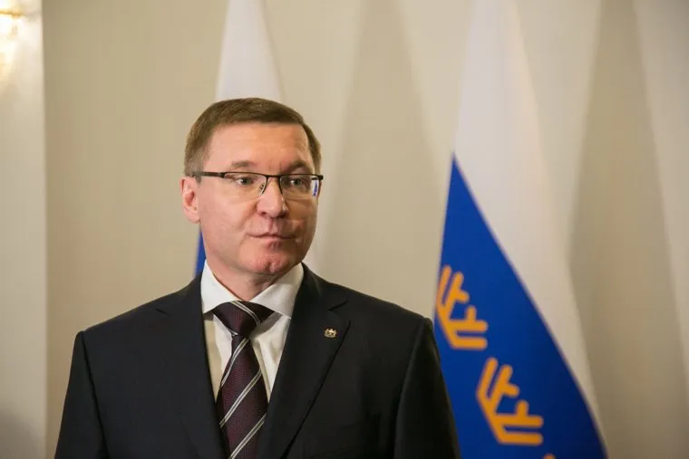 Брифигн по случаю нового назначения Якушева Владимира на пост министра строительства и жилищно коммунального хозяйства. Тюмень, якушев владимир