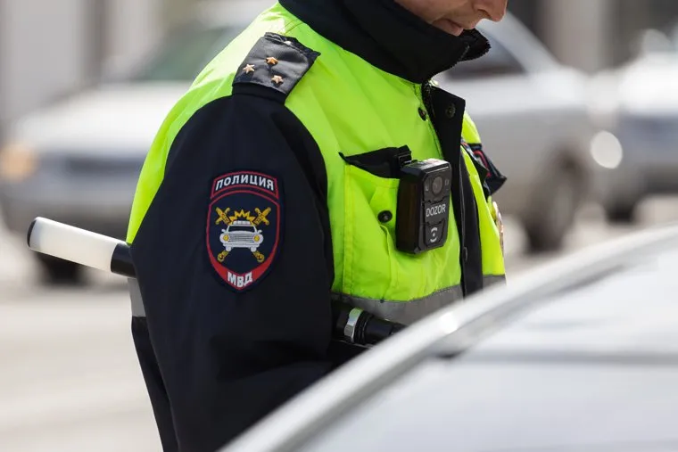 Сотрудники ГИБДД на дежурстве. Екатеринбург