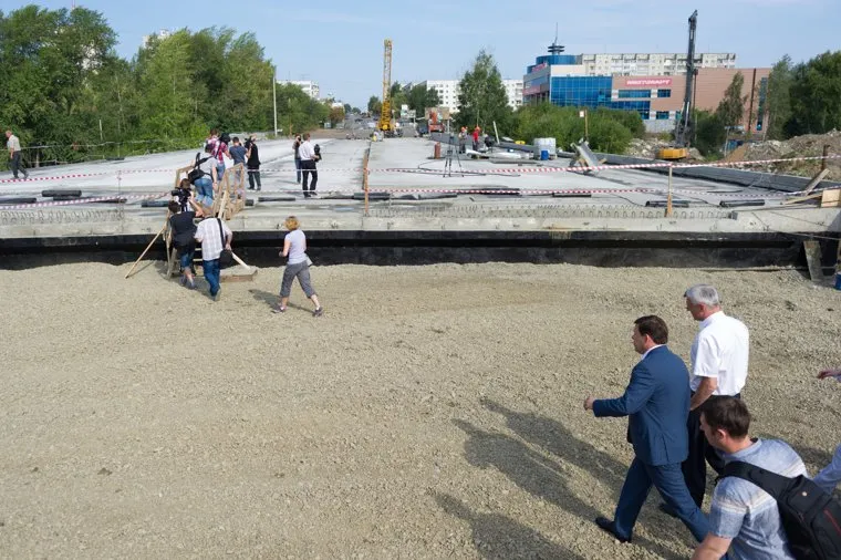 Визит Евгения Куйвашева в Нижний Тагил, строительство моста