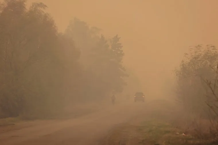 Пожар в Чистопрудном поселке. Курган