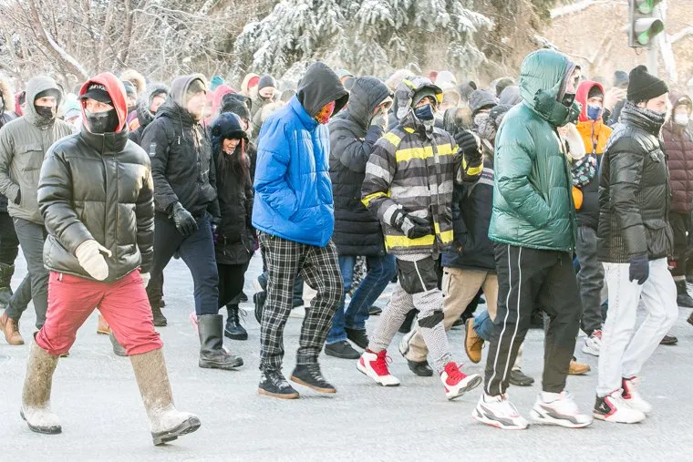 Несанкционированный митинг в поддержку Алексея Навального. Тюмень