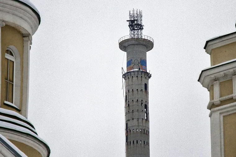 Клипарт. Екатеринбург, телевышка, телебашня, недостроенная