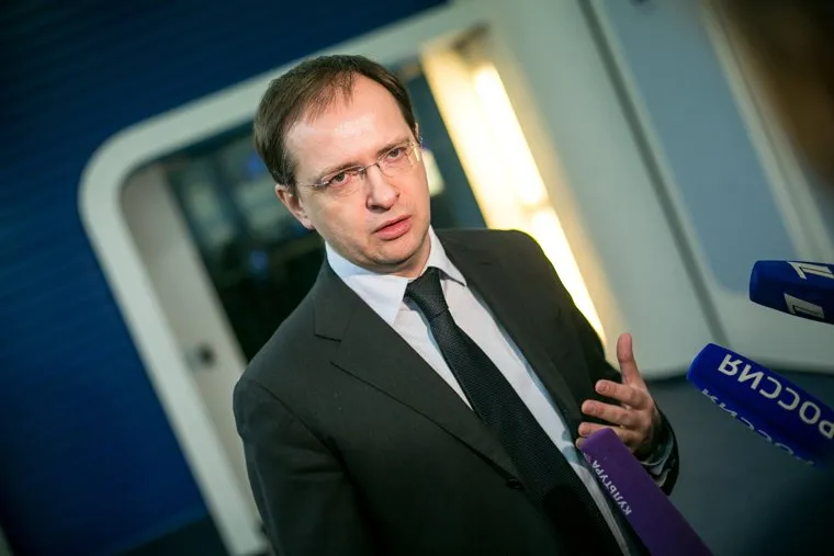 Пресс-конференция в ТАСС с участием Владимира Мединского, посвященная году российского кино. Москва , мединский владимир