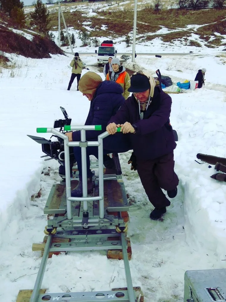 Съемки тизера к фильму "Перевал Дятлова" в селе Чусовом