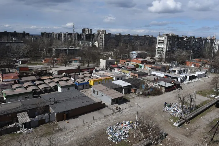 Обстановка в освобожденных районах в г. Мариуполь. Украина
