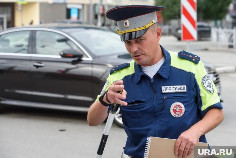 Автомобиль нарушителя задержан