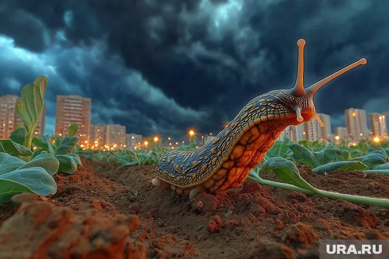 Испанский слизень — инвазивный вид, наносящий  ущерб сельскохозяйственным культурам