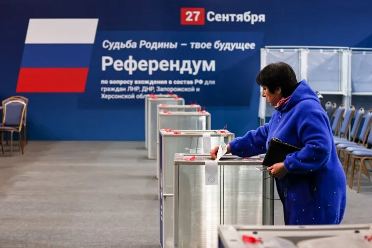 Референдум о присоединении ДНР, ЛНР, Херсонской области и Запорожья к России. Московская область, Одинцово