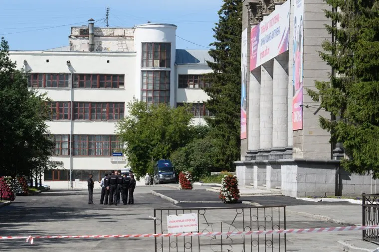 Центр Екатеринбурга перед приездом Владимира Путина