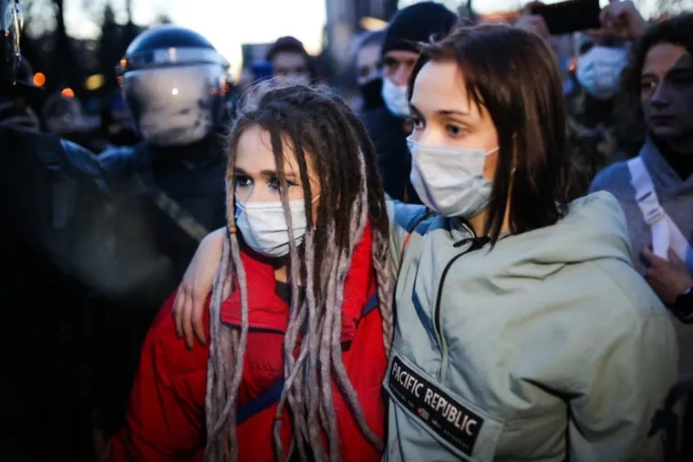 Несанкционированная акция сторонников оппозиционера Алексея Навального. Тюмень